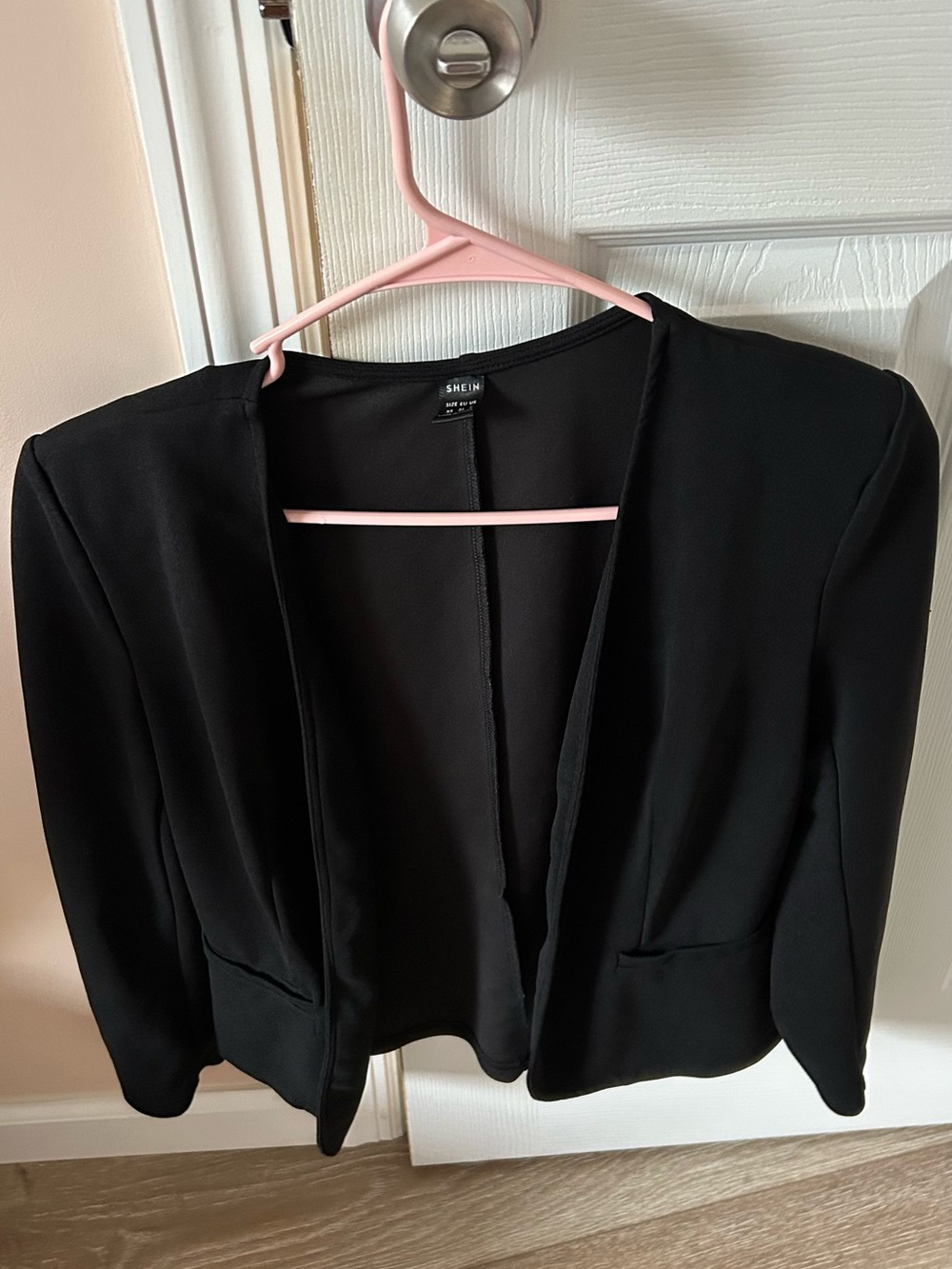 SHEIN Black Open Front Cardigan